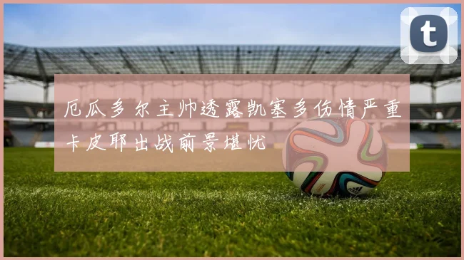 厄瓜多尔主帅透露凯塞多伤情严重卡皮耶出战前景堪忧