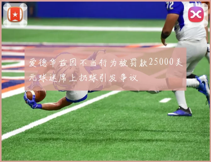 爱德华兹因不当行为被罚款25000美元球迷席上扔球引发争议